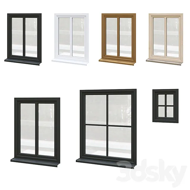 Exterior windows (optimized) v.05 3ds Max