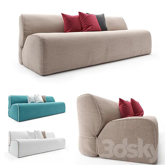 Exteta Soft Sofa 3DS Max Model