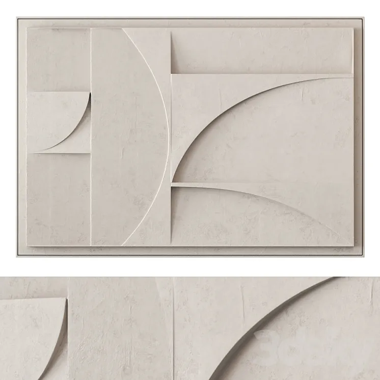 Extra large relief artwork 3DS Max