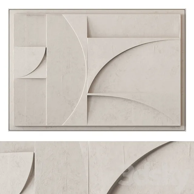 Extra large relief artwork 3DSMax File