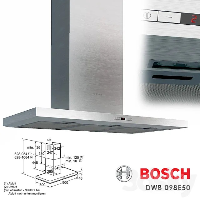 Extractor Bosch DWB 098E50 3ds Max