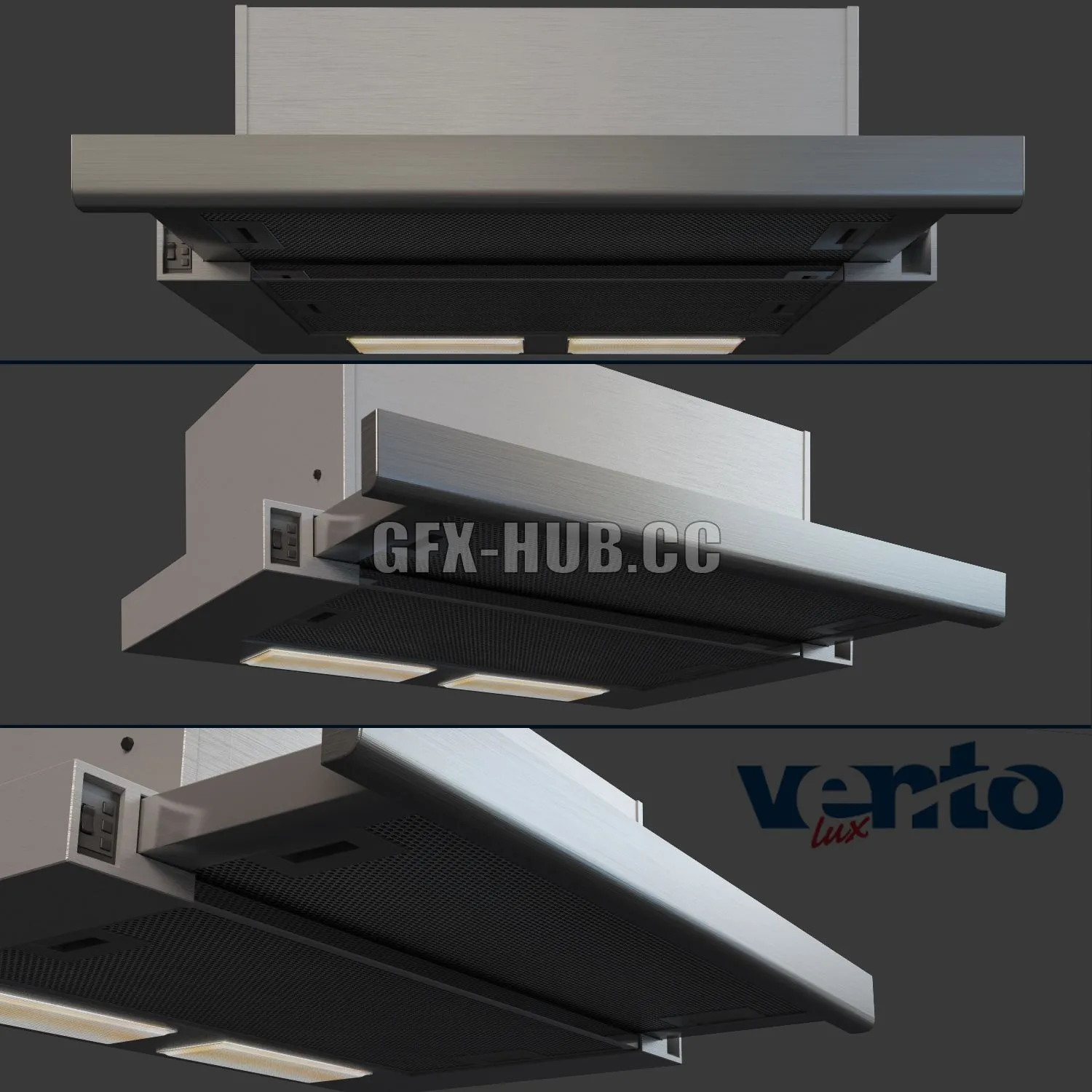 Extractor Ventolux GARDA 50 MTG INOX 3dsMax Model