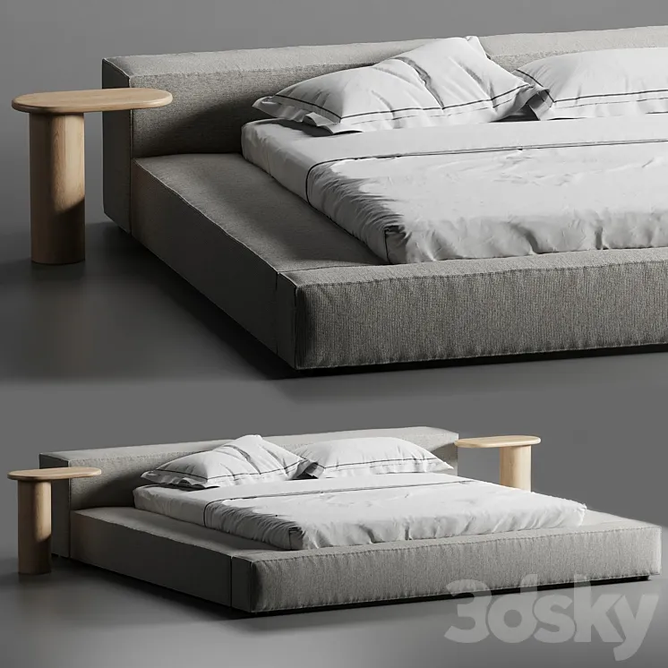 Extrasoft bed Living Divani 3DS Max