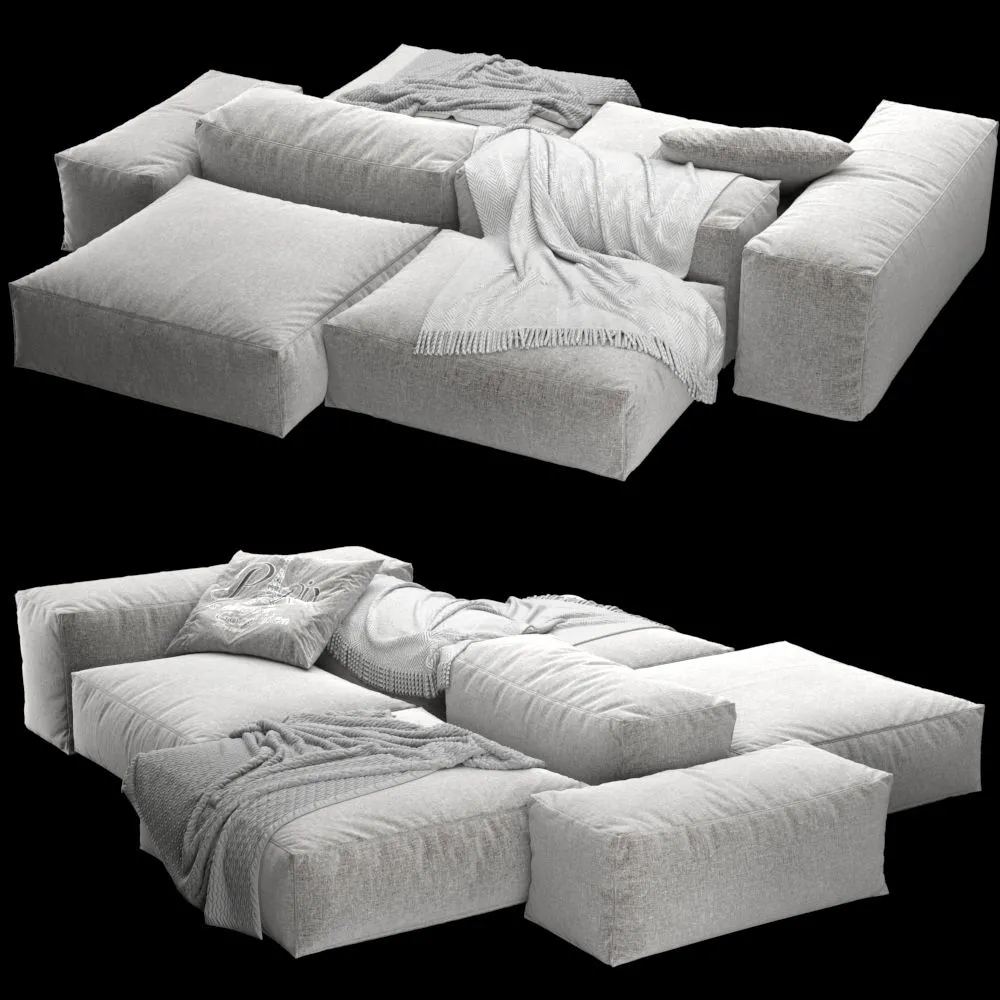 Extrasoft sofa from Living Divani 1 3dsMax Model