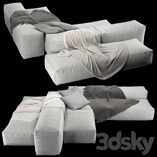 Extrasoft sofa from Living Divani 5 3ds Max