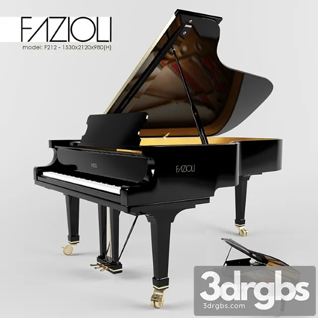 F212 Fazioli Piano 3dsmax Download