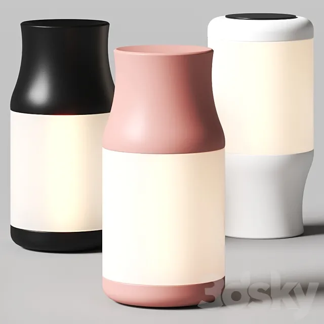 Fabbian Turny Portable Table Lamps 3DS Max Model