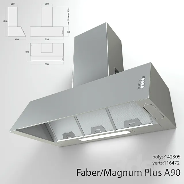 Faber Magnum Plus A90 3ds Max