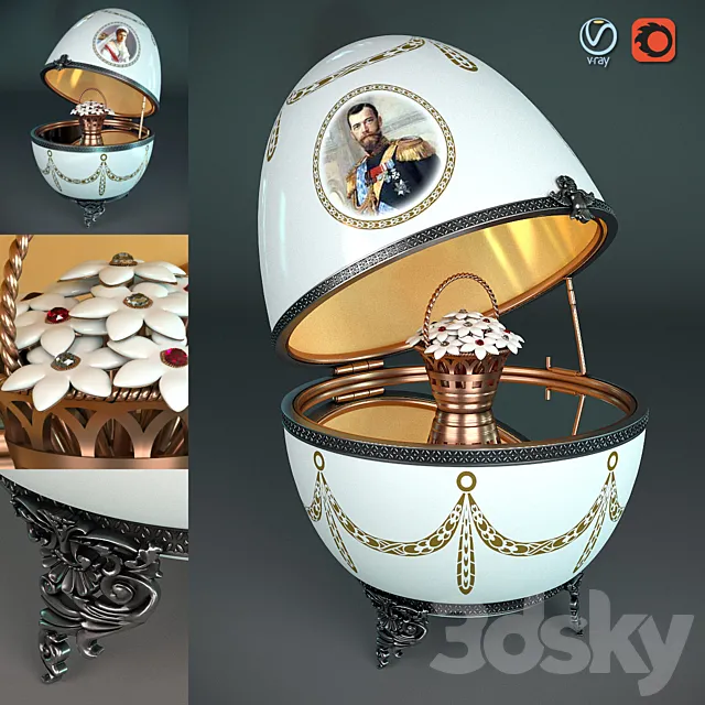 Faberge egg 3DSMax File