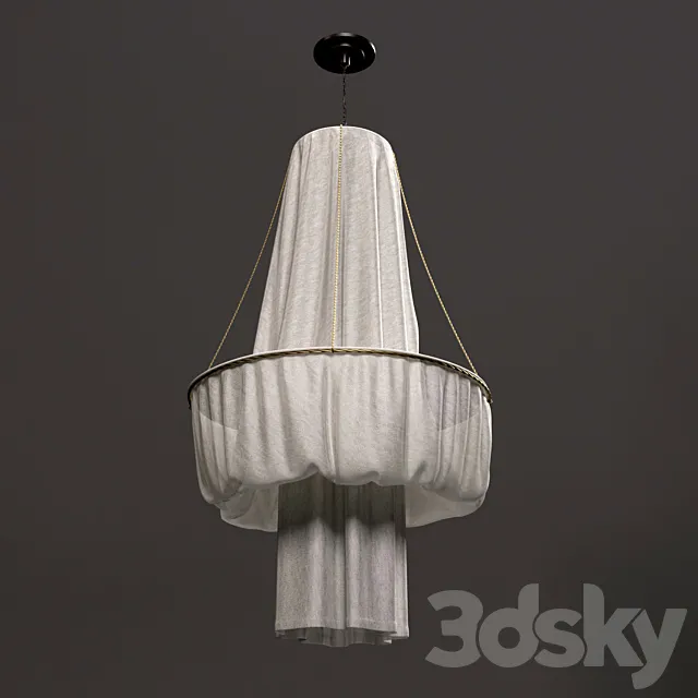 Fabric chandelier 3DSMax File