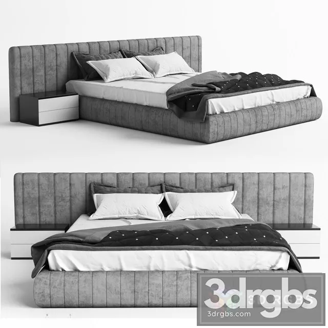 Fabric Moderm Bed 3dsmax Download