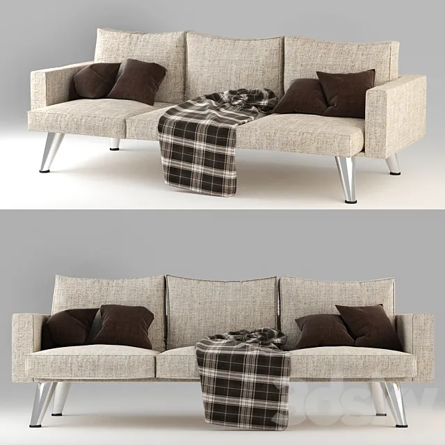 Fabric sofa 3DS Max Model