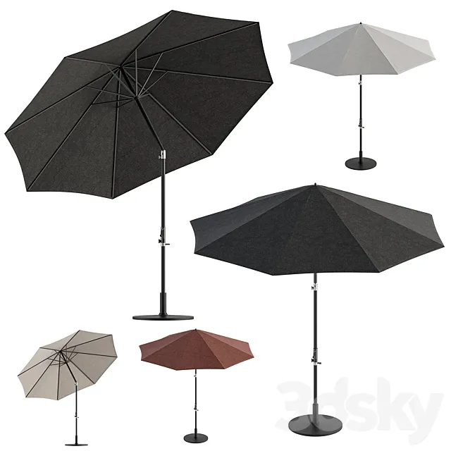 Fabric Umbrella 05 3ds Max