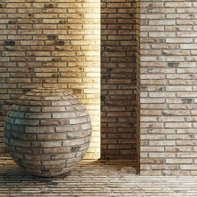 Facade brick 3DS Max Model