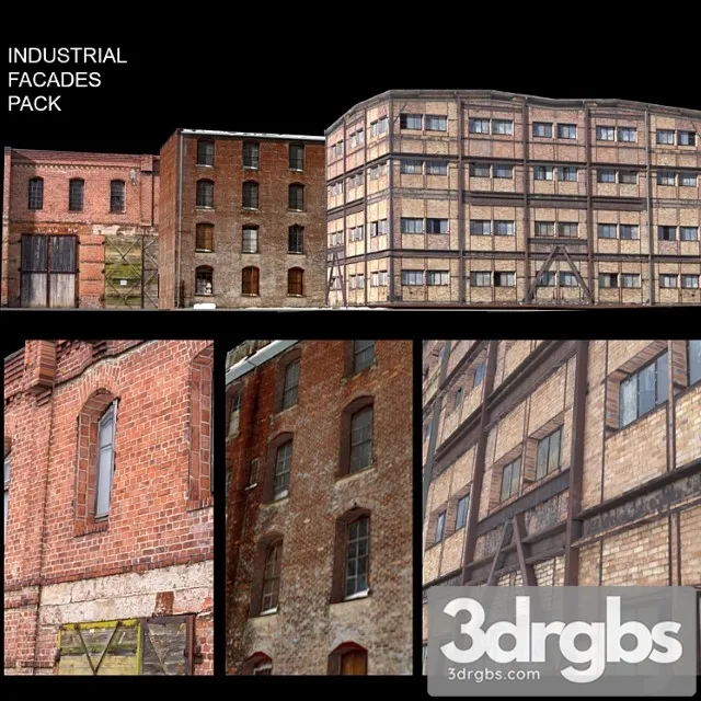 Facade For Background Vol 5 Industrial Area 3dsmax Download