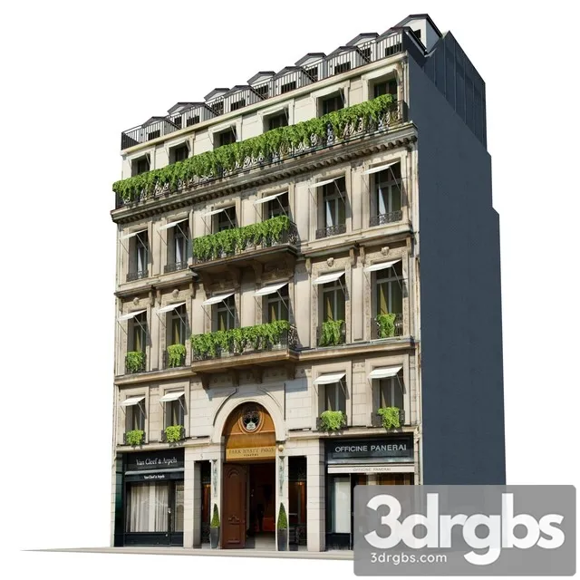 Facade for Background Vol 7 Classic Hotel 3dsmax Download