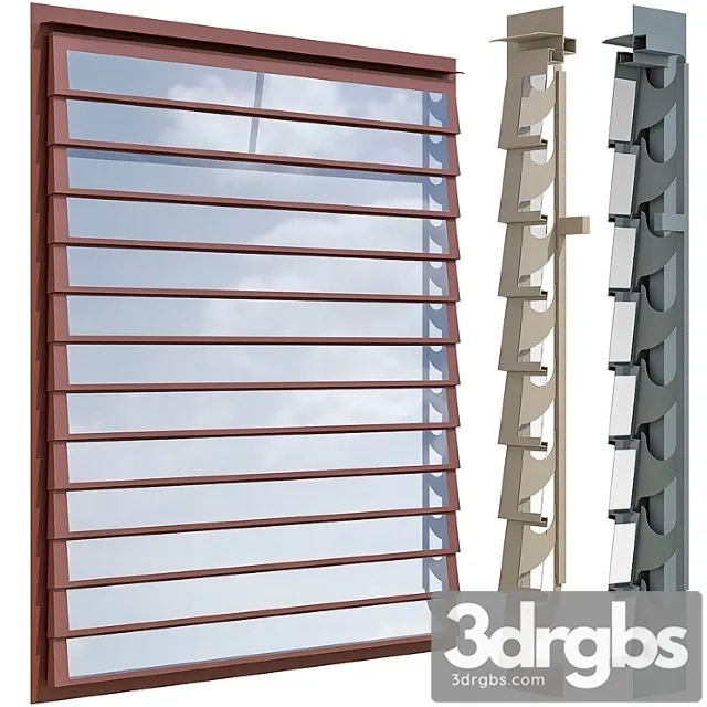 Facade multi louvred ventilator smoke vent ventilation