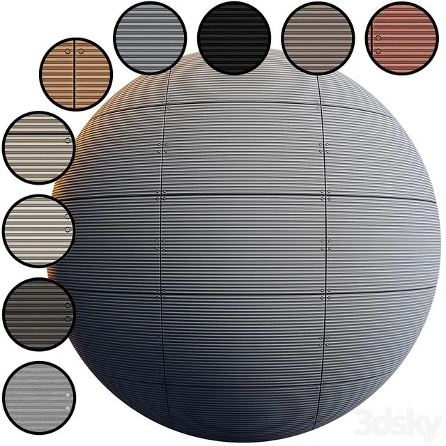 Facade Panel Linea EQUITONE 10 Color 3dsMax Model