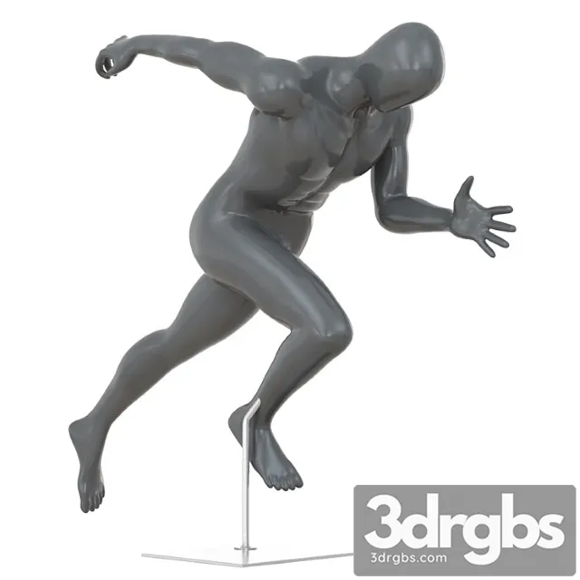 Faceless running mannequin 79