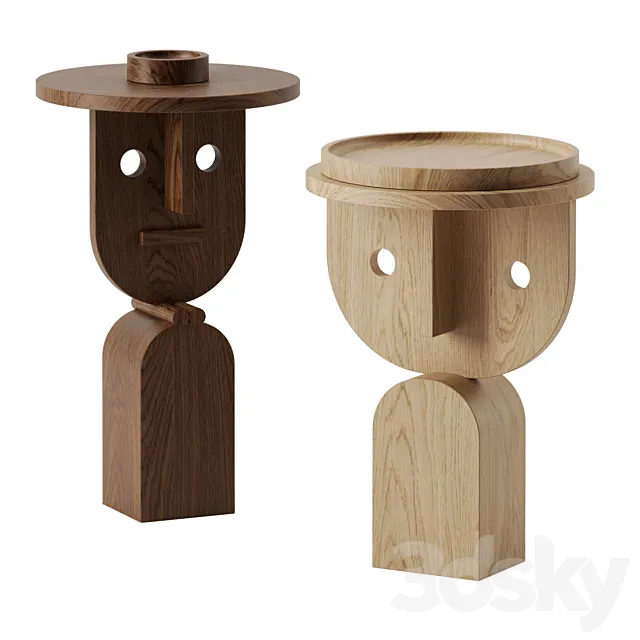 FACES side tables by Sancal 3DSMax File