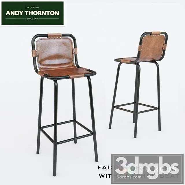Factory Bar Stool With Leather Seat 3dsmax Download