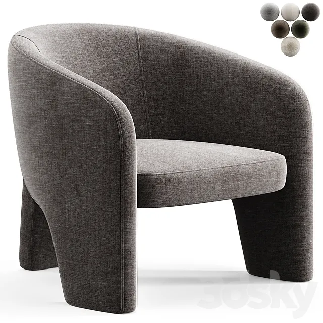 Fae Accent Chair 3dsMax Model