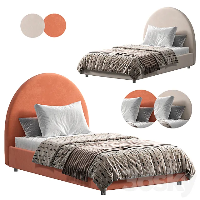 Faina Alana orange bed 3ds Max