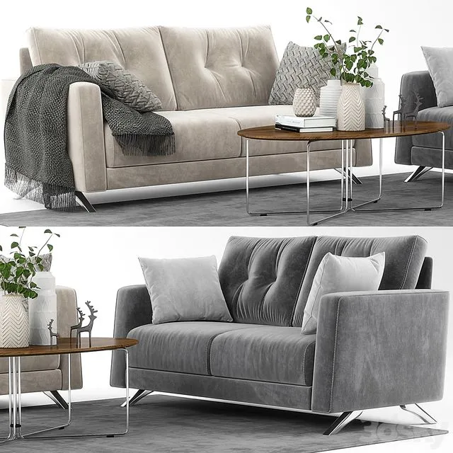 Fama Bari sofa set 3dsMax Model