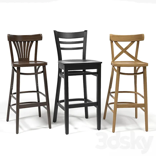 FAMEG Barstools set 3ds Max