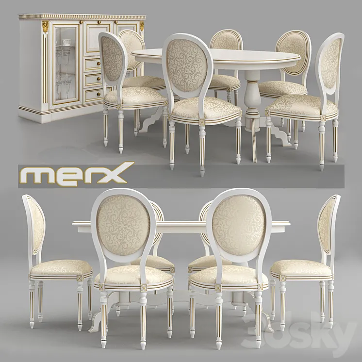 Family Dining Merx Orhidea 3DS Max