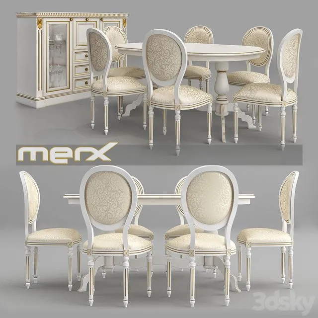 Family Dining Merx Orhidea 3dsMax Model