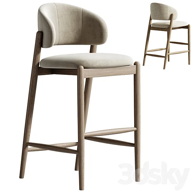 Family Look Bar Stool 3dsMax Model