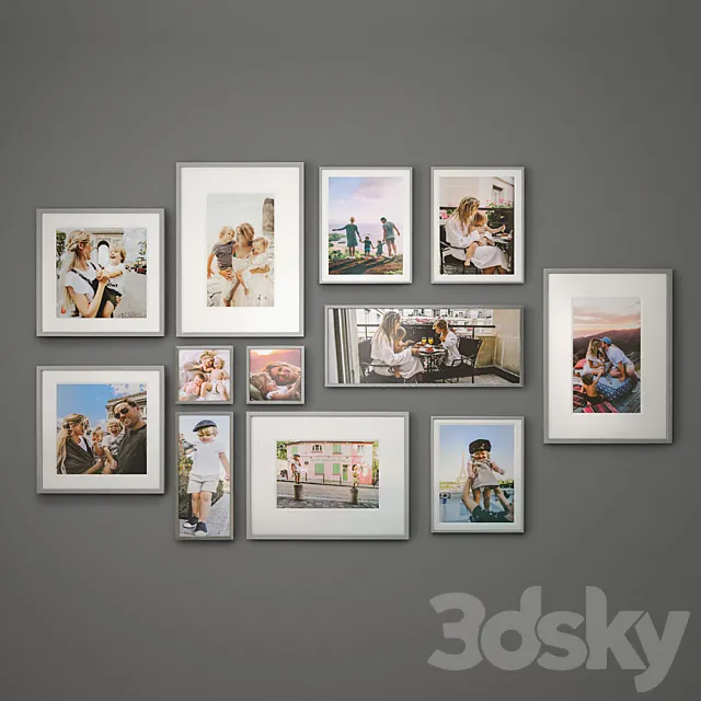 Family photo set 2 3DSMax File