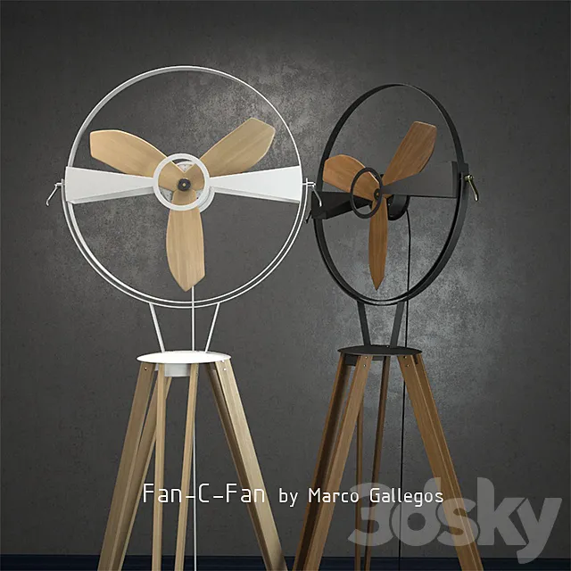 Fan-C-Fan by marco gallegos 3DS Max Model