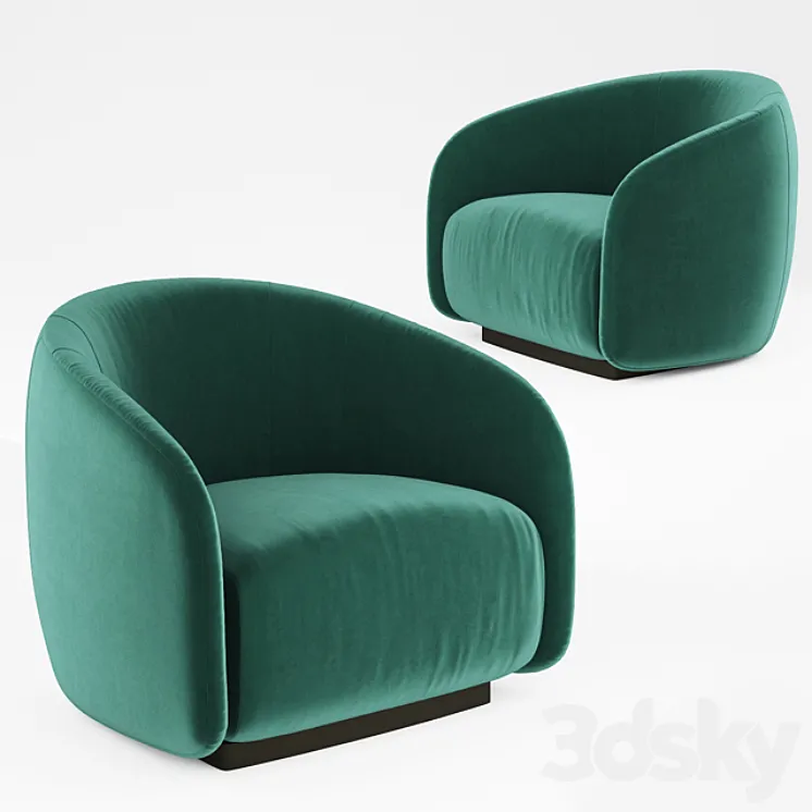 Fanny armchair by Casa Fendi 3DS Max