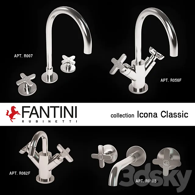 Fantini taps collection Icona Classic 3ds Max