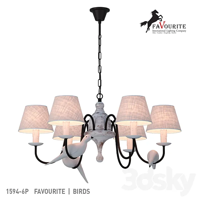 Faourite 1594-6P 3ds Max