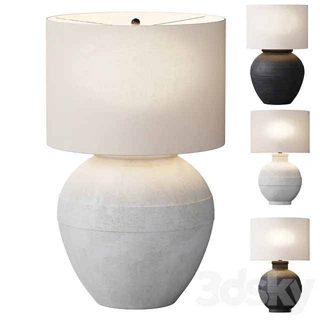 Faris Ceramic Table Lamp 3ds Max