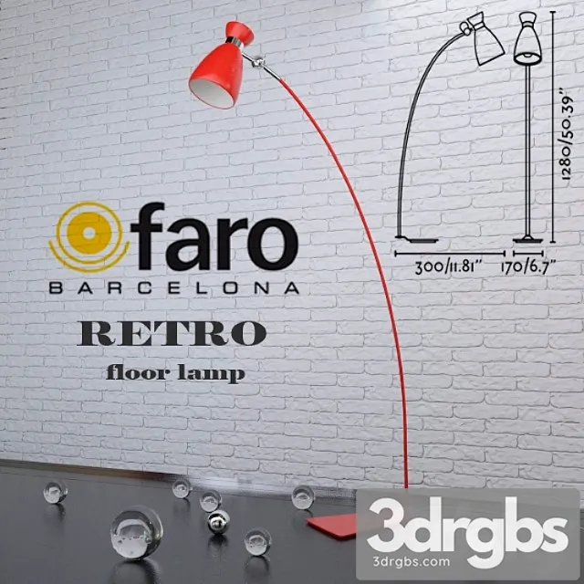 Faro Retro Floor Lamp 2 3dsmax Download