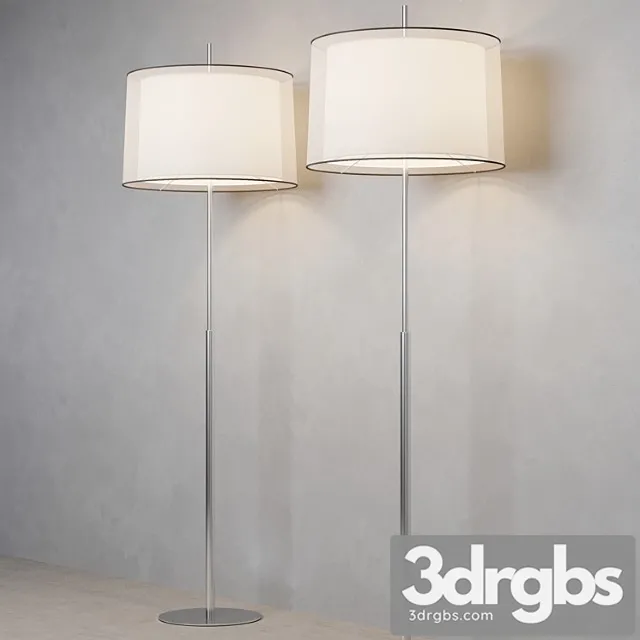 Faro saba matt nickel floor lamp