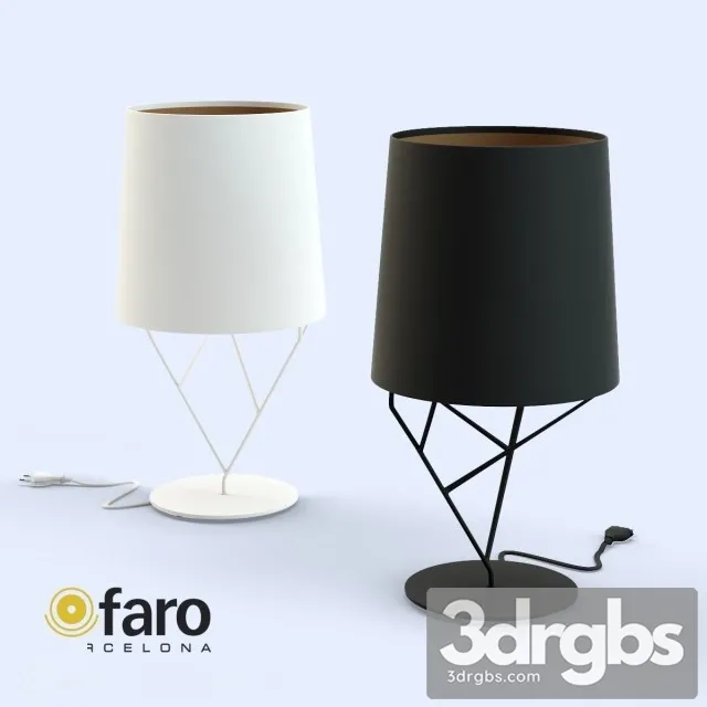 Faro Tree Black White Table Lamp 3dsmax Download