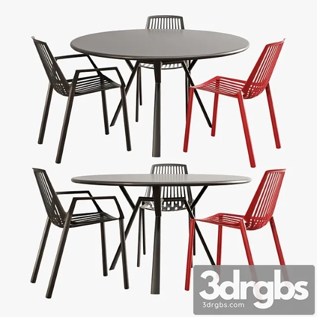 Fast Dining Set Rion Radice Quadra 3dsmax Download