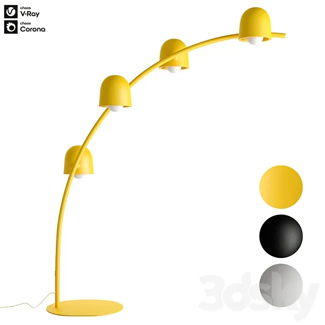 Fatboy Big Lebow Arc Floorlamp 3ds Max