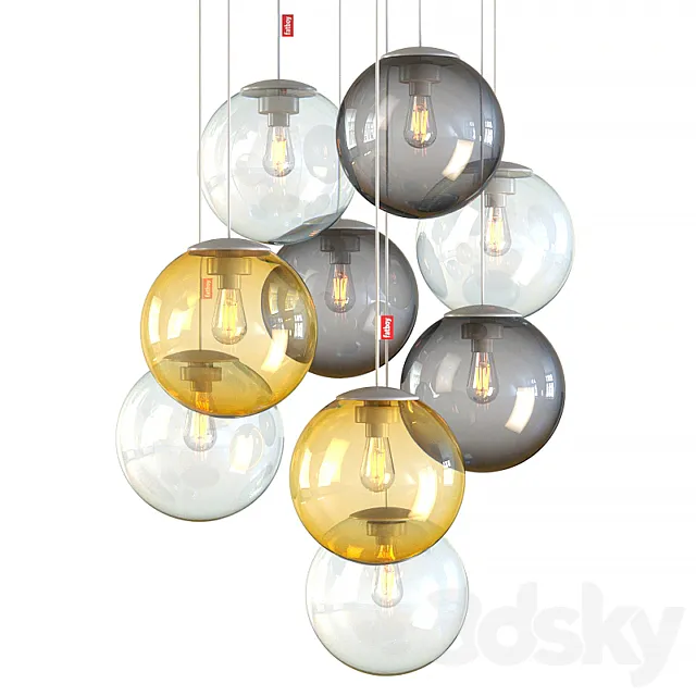 Fatboy Spheremaker colorful ceiling pendant lights 3DSMax File