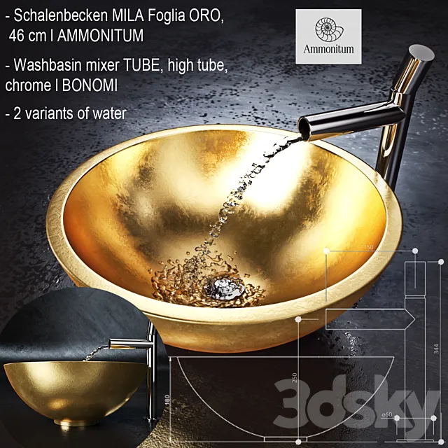 Faucet and sink_002 3DS Max Model