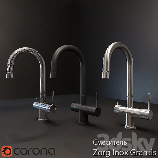 Faucet Zorg Inox Grantis 3DSMax File