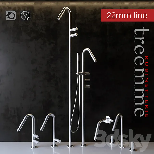 Faucets Rubinetterie Treemme 3DSMax File