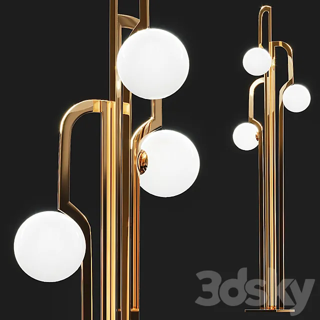 Faust floor lamp 3ds Max