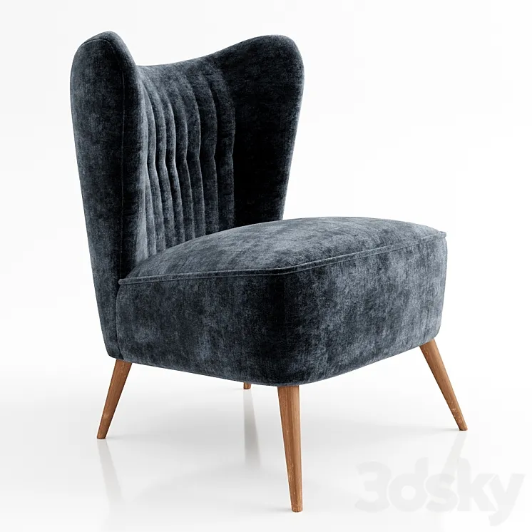 Fauteuil cocktail chair 3DS Max