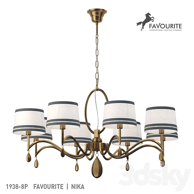 Favourite 1938-8P 3ds Max